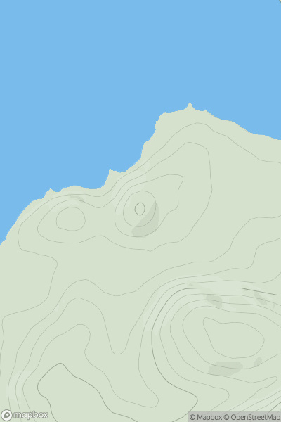 Thumbnail image for Tullich Hill [Oban to Loch Fyne] showing contour plot for surrounding peak